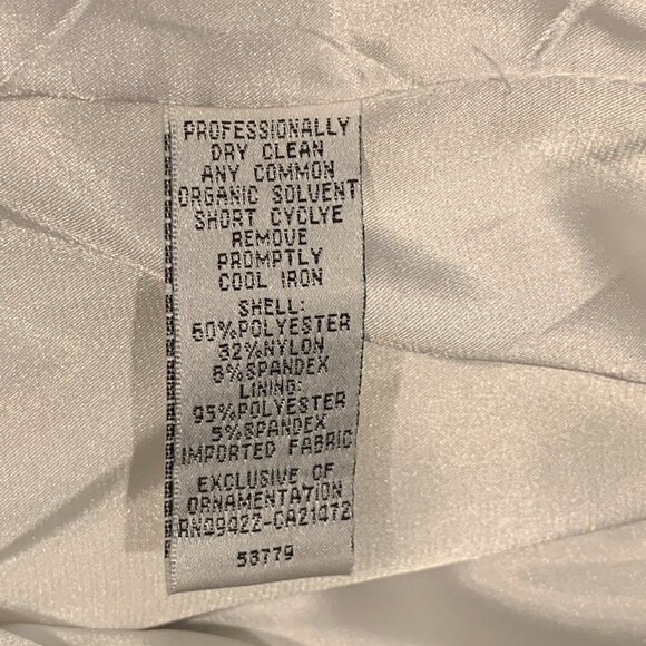 Jessica McClintock Formal Cocktail Party Strapless Dress & Jacket Gray 206A - Picture 9 of 12